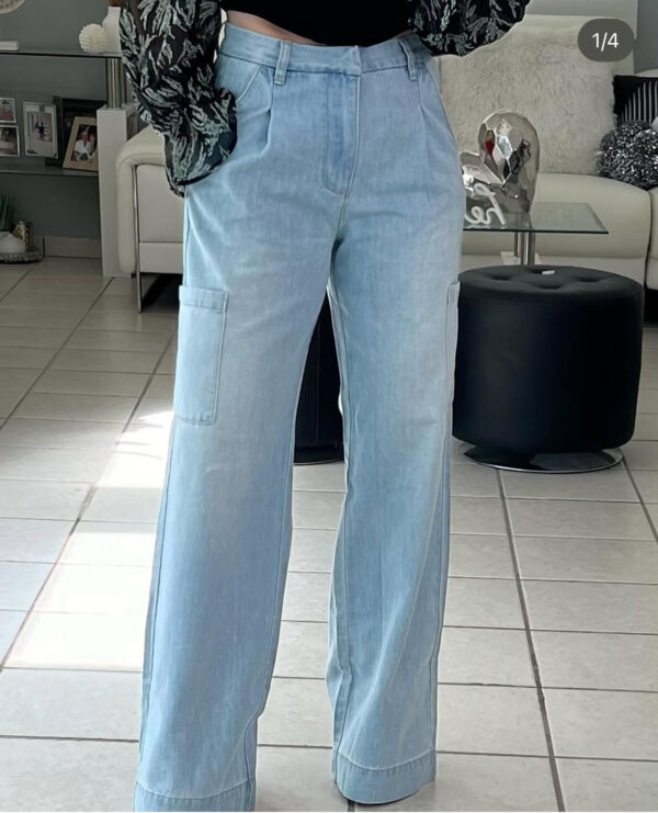 Straight Leg Cargo Pocket Pants