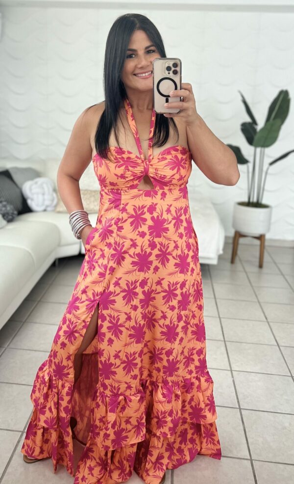 Halter Sunset Maxi Dress - Imagen 4